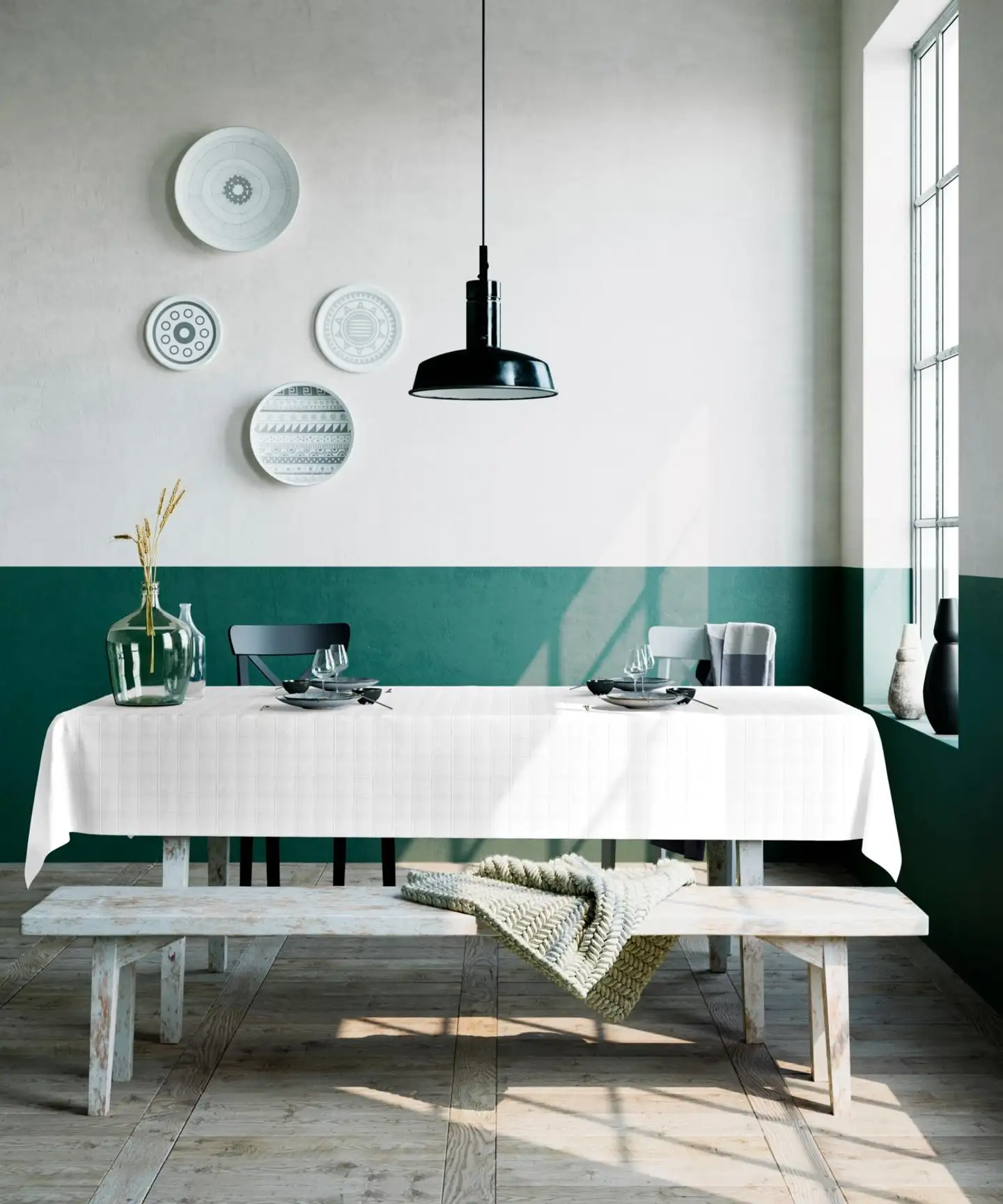 Mistral Home Pöytäliina Sogo 138x250 cm - WHITE - 2